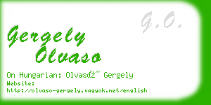 gergely olvaso business card